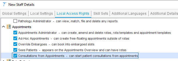 Appointments Rights