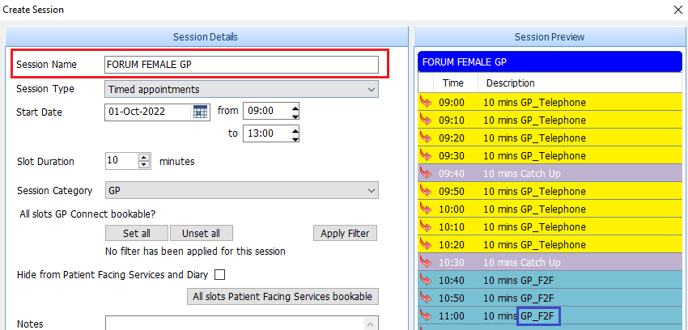 Create Appointment Book Advice