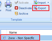 Export Template