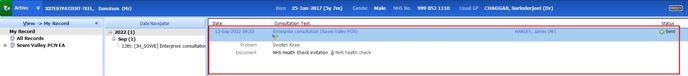 GP Consultation View
