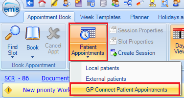 Patient Appts - GP Connect