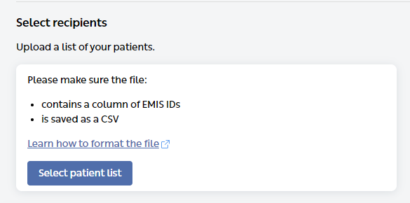 select patient list-1